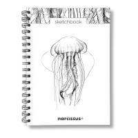 Szkicownik B5/60K na spirali - Meduza. Wydawca: Narcissus. SmakLiter.pl Opakowanie Szkicownik B5/60K na spirali - Meduza