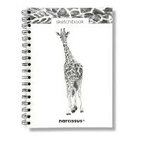 Szkicownik B5/60K na spirali - Żyrafa. Wydawca: Narcissus. SmakLiter.pl Opakowanie Szkicownik B5/60K na spirali - Żyrafa