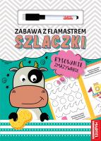 Szlaczki. Zadania z flamastrem. Autor: Katarzyna Salamon. SmakLiter.pl Okładka książki Szlaczki. Zadania z flamastrem
