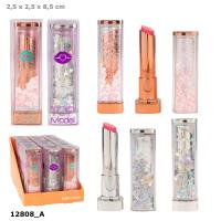 Opakowanie Szminka kolorowa Top Model z konfetti BEAUTY&ME 1 szt. mix 12808A