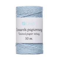 Sznurek papierowy skręcany niebieski 50m. Wydawca: DP CRAFT. SmakLiter.pl Opakowanie Sznurek papierowy skręcany niebieski 50m