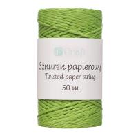 Sznurek papierowy skręcany zielony 50m. Wydawca: DP CRAFT. SmakLiter.pl Opakowanie Sznurek papierowy skręcany zielony 50m