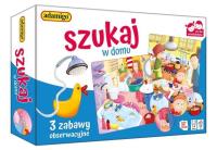Szukaj w domu - zestaw edukacyjny. Wydawca: Adamigo. SmakLiter.pl Opakowanie Szukaj w domu - zestaw edukacyjny
