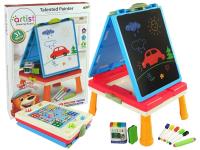 Opakowanie Tablica 3w1 magnetyczno -kredowa niebieska