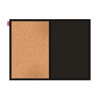 Opakowanie Tablica korkowa kredowa magnetyczna DUO MEMOBE czarna 60x40 cm