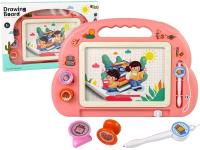 Opakowanie Tablica magnetyczna znikopis pieczątki różowa