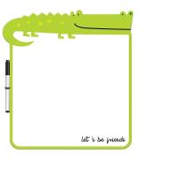 Opakowanie Tablica suchościeralna Krokodyl