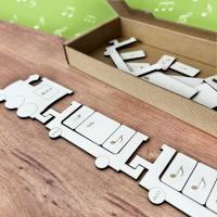 Opakowanie Takty ćwierćnutowe w metrum 2/4 Pociąg muzyczny