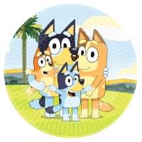 Talerze owalne papierowe Bluey 23cm 8szt. Wydawca: AMSCAN. SmakLiter.pl Opakowanie Talerze owalne papierowe Bluey 23cm 8szt