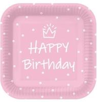 Opakowanie Talerze papierowe kwadratowe eko 23cm 10szt