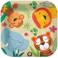 Opakowanie Talerze papierowe kwadratowe eko 23cm 10szt