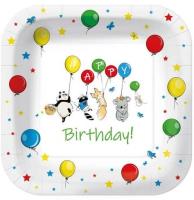 Opakowanie Talerze papierowe kwadratowe eko 23cm 10szt