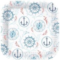 Opakowanie Talerze papierowe kwadratowe eko 23cm 10szt