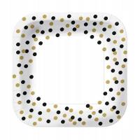 Opakowanie Talerze papierowe kwadratowe eko 23cm 10szt