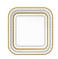 Opakowanie Talerze papierowe kwadratowe eko 23cm 10szt