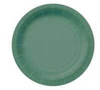 Opakowanie Talerze papierowe okrągłe eko ciemnozielone 23cm
