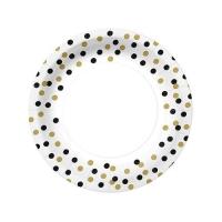 Opakowanie Talerze papierowe okrągłe eko Confetti 23cm