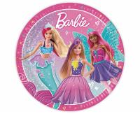 Opakowanie Talerzyki papierowe Barbie Fantasy 23cm 8szt