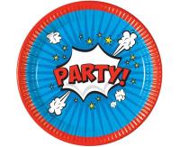 Opakowanie Talerzyki papierowe Boom Party 23cm 8szt