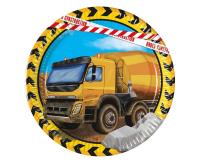 Opakowanie Talerzyki papierowe Construction 20cm 8szt