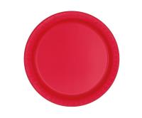 Opakowanie Talerzyki papierowe czerwone 18cm 8szt