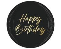 Opakowanie Talerzyki papierowe Happy Birthday 23cm 8szt