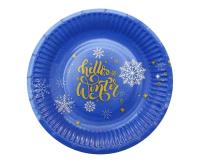 Opakowanie Talerzyki papierowe Hello Winter 18cm 6szt