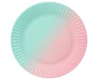 Opakowanie Talerzyki papierowe ombre 18cm 6szt