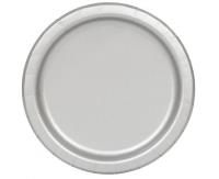 Opakowanie Talerzyki papierowe srebrne 23cm 16szt