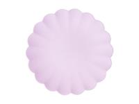 Opakowanie Talerzyki plastikowe fioletowe 22x22cm 4szt