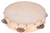 Opakowanie Tamburyn z naturalnej skóry z 5 talerzykami