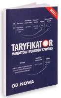 Okładka książki Taryfikator mandatów i puktów karnych 2022