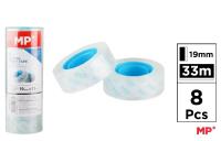 Opakowanie Taśma samoprzylepna przezroczysta 19mmx33m (8szt)