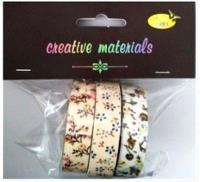 Opakowanie Taśmy materiałowe kwiaty 3szt