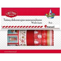 Opakowanie Taśmy washi tape świąteczne 8szt