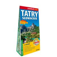 Tatry słowackie / Tatry slovenské; laminowana mapa turystyczna 1:30 000. Autor:   Praca zbiorowa. SmakLiter.pl Okładka książki Tatry słowackie / Tatry slovenské; laminowana mapa turystyczna 1:30 000