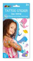 Tatuaże - Wodne zwierzęta. Wydawca: AVENIR. SmakLiter.pl Opakowanie Tatuaże - Wodne zwierzęta