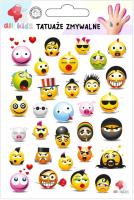 Tatuaże zmywalne dla dzieci Buźki. Wydawca: All4Kids. SmakLiter.pl Opakowanie Tatuaże zmywalne dla dzieci Buźki
