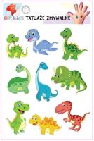 Tatuaże zmywalne dla dzieci Dinusie 1. Wydawca: All4Kids. SmakLiter.pl Opakowanie Tatuaże zmywalne dla dzieci Dinusie 1