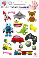 Tatuaże zmywalne dla dzieci Gry i zabawki. Wydawca: All4Kids. SmakLiter.pl Opakowanie Tatuaże zmywalne dla dzieci Gry i zabawki