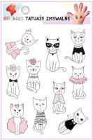 Tatuaże zmywalne dla dzieci Kotki 1. Wydawca: All4Kids. SmakLiter.pl Opakowanie Tatuaże zmywalne dla dzieci Kotki 1
