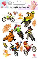 Tatuaże zmywalne dla dzieci Motory i motocykliści. Wydawca: All4Kids. SmakLiter.pl Opakowanie Tatuaże zmywalne dla dzieci Motory i motocykliści
