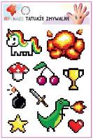 Tatuaże zmywalne dla dzieci Piksele. Wydawca: All4Kids. SmakLiter.pl Opakowanie Tatuaże zmywalne dla dzieci Piksele