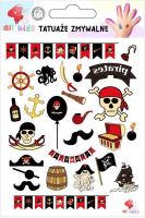 Tatuaże zmywalne dla dzieci Piraci. Wydawca: All4Kids. SmakLiter.pl Opakowanie Tatuaże zmywalne dla dzieci Piraci