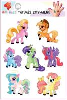 Tatuaże zmywalne dla dzieci Wesołe kucyki. Wydawca: All4Kids. SmakLiter.pl Opakowanie Tatuaże zmywalne dla dzieci Wesołe kucyki