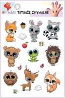 Tatuaże zmywalne dla dzieci Wesołe zwierzątka 1. Wydawca: All4Kids. SmakLiter.pl Opakowanie Tatuaże zmywalne dla dzieci Wesołe zwierzątka 1