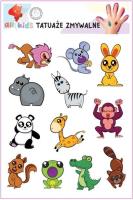 Tatuaże zmywalne dla dzieci Wesołe zwierzątka 2. Wydawca: All4Kids. SmakLiter.pl Opakowanie Tatuaże zmywalne dla dzieci Wesołe zwierzątka 2