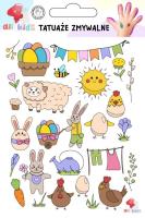 Tatuaże zmywalne dla dzieci Wielkanoc 2. Wydawca: All4Kids. SmakLiter.pl Opakowanie Tatuaże zmywalne dla dzieci Wielkanoc 2
