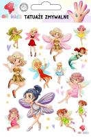 Tatuaże zmywalne dla dzieci Wróżki czarodziejki. Wydawca: All4Kids. SmakLiter.pl Opakowanie Tatuaże zmywalne dla dzieci Wróżki czarodziejki