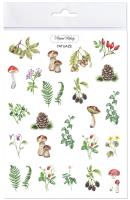 Tatuaże zmywalne Leśne botaniczne. Wydawca: Mama Maluje. SmakLiter.pl Opakowanie Tatuaże zmywalne Leśne botaniczne